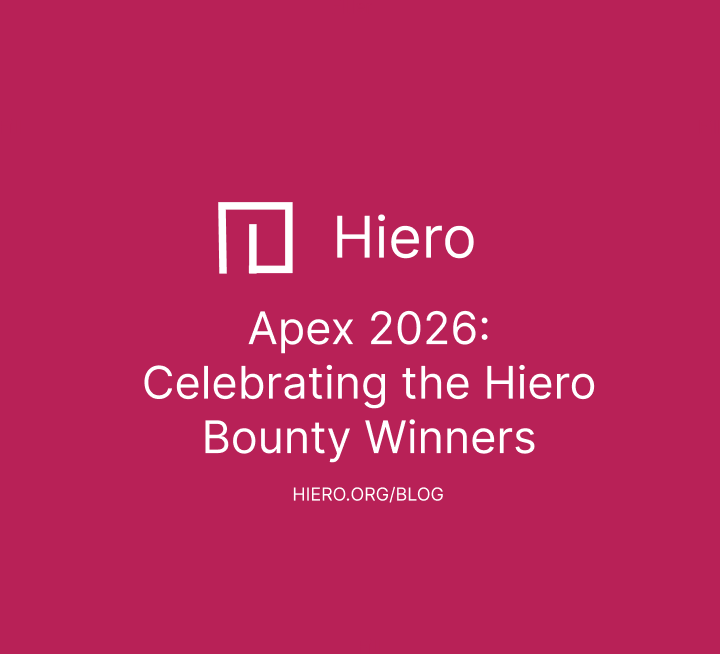 Apex 2026: Celebrating the Hiero Bounty Winners