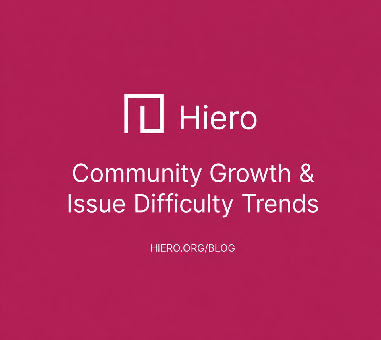 Hiero by the Numbers: Community Growth and Progression