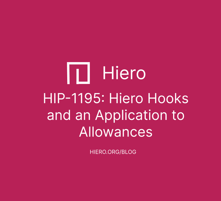 HIP-1195: Hiero Hooks and an Application to Allowances