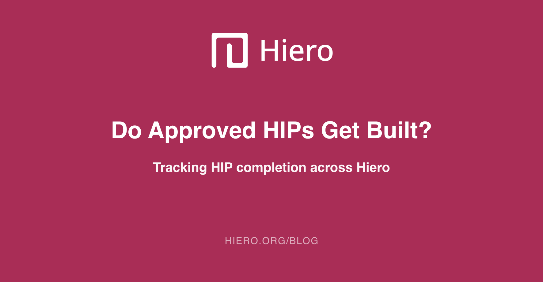 Hiero HIPS: Understanding HIP's at Hiero